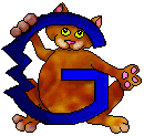 Animated letter cat